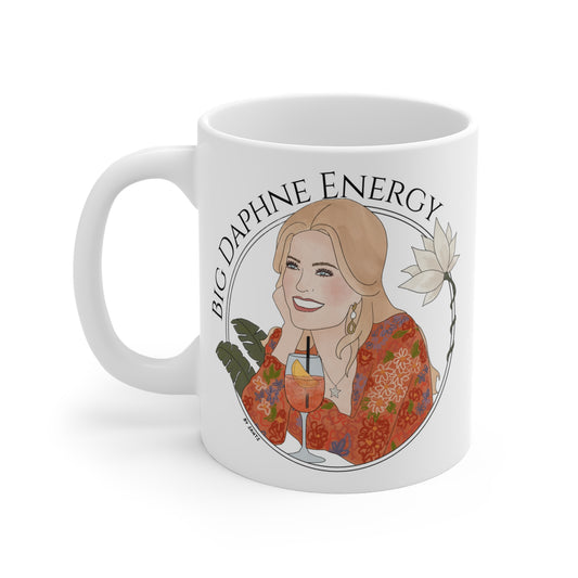 White Lotus Daphne Blossom Member Ceramic Mug 11oz