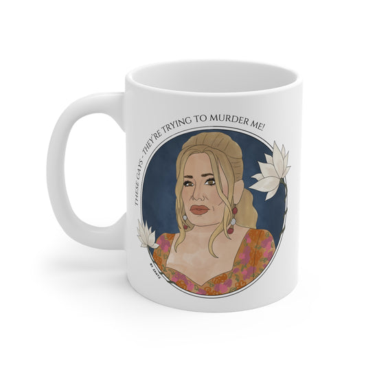 White Lotus Tanya "These Gays!" Ceramic Mug