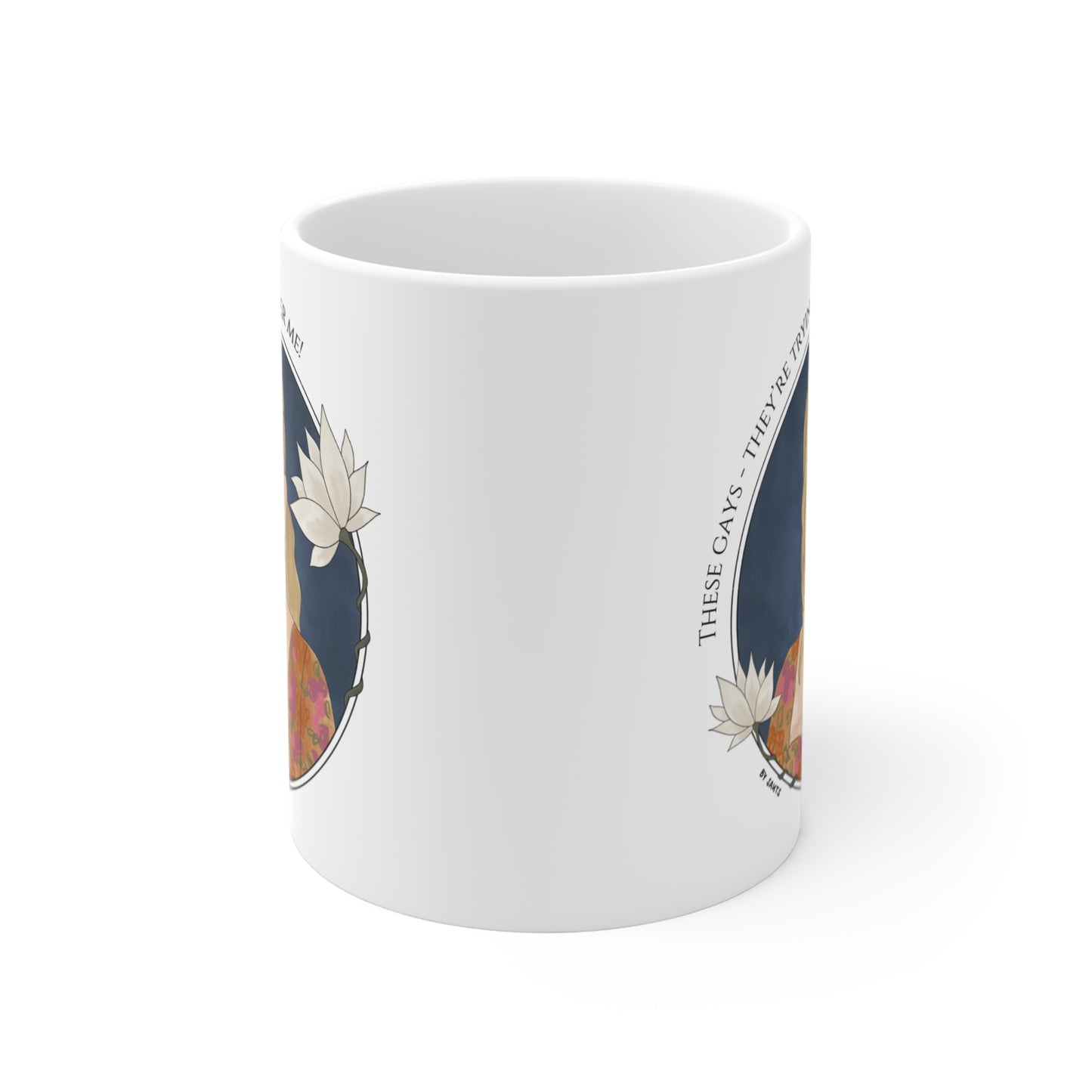 White Lotus Tanya "These Gays!" Ceramic Mug