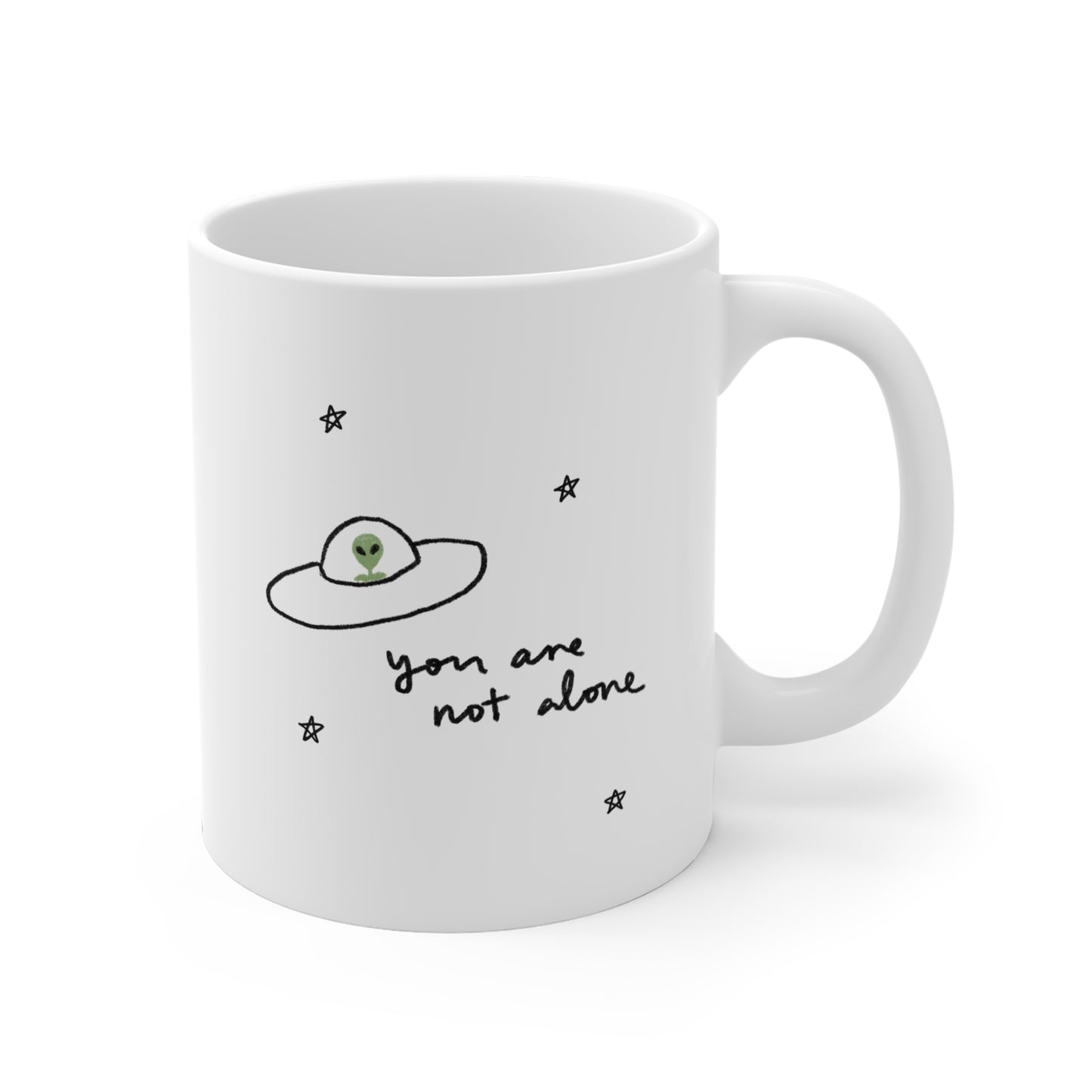 You Are Not Alone Alien Mug 11oz